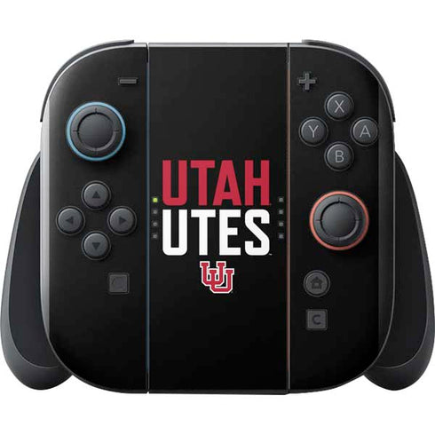 University of Utah Interlocking U Nintendo Switch 2 (2025) with Joy-Con Skin